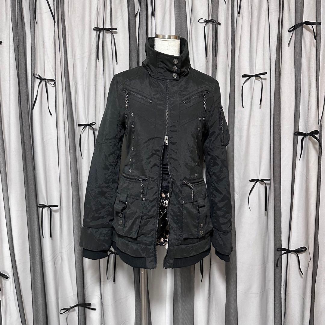 激レア【d.i.a】平成ギャルy2k　ファー付きモッズコート　グランジ　アウター