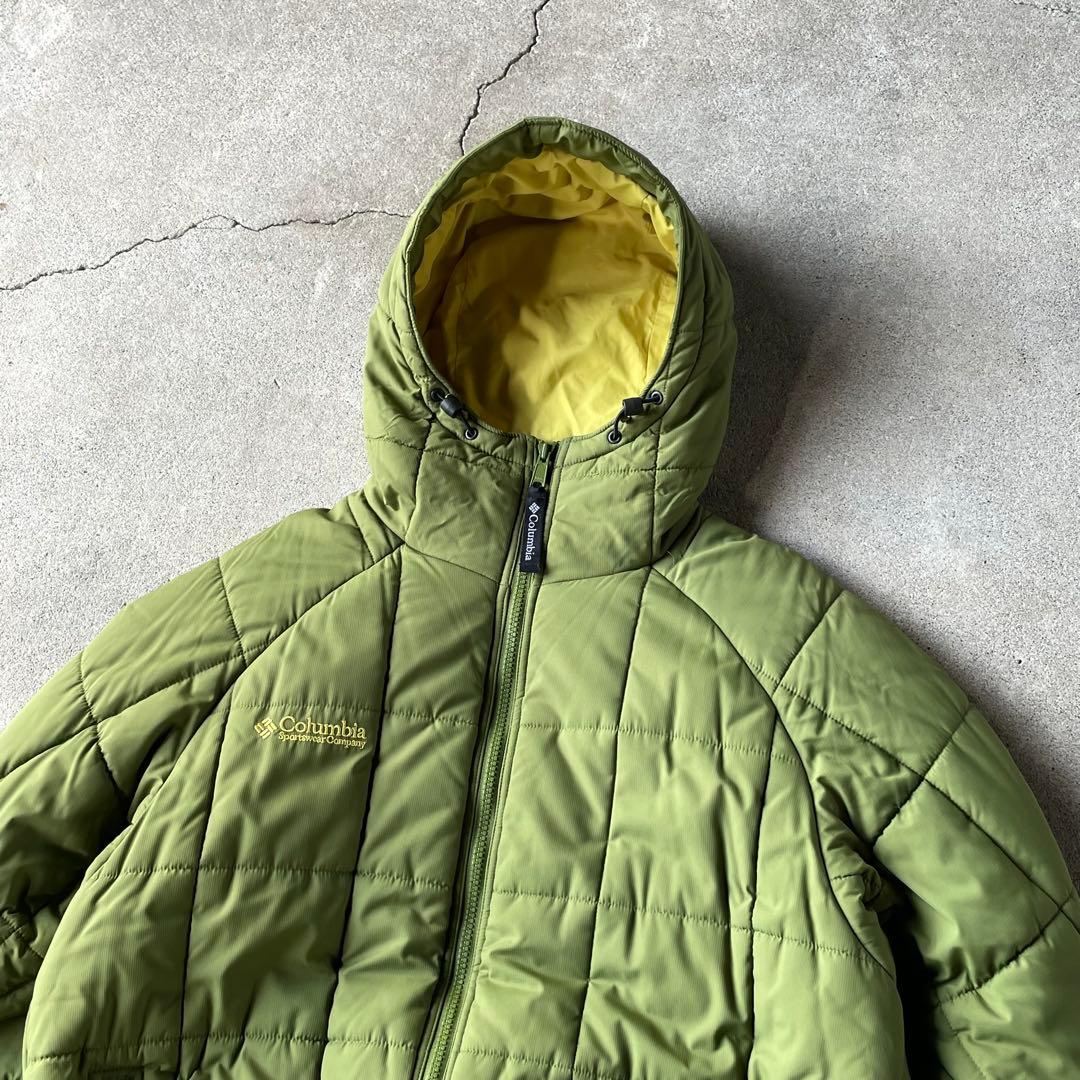 ジャケット・アウター Columbia hooded puffer jacket lime green