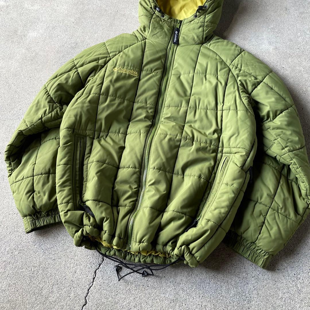 ジャケット・アウター Columbia hooded puffer jacket lime green