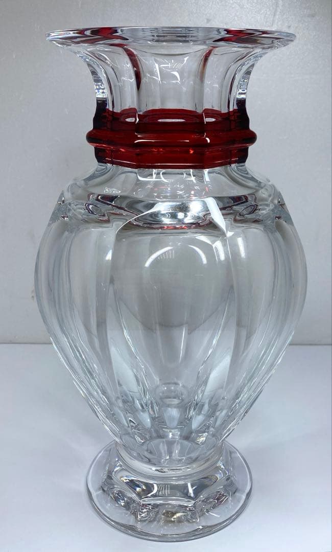 バカラ　バラスター　大花瓶　高さ約31㎝　東Y7-0227☆2Fトエコ