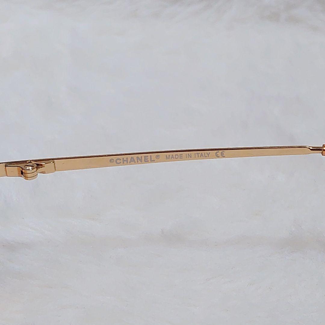 ✨美品✨CHANEL サングラス 4017-D オレンジ ココマーク リムレス