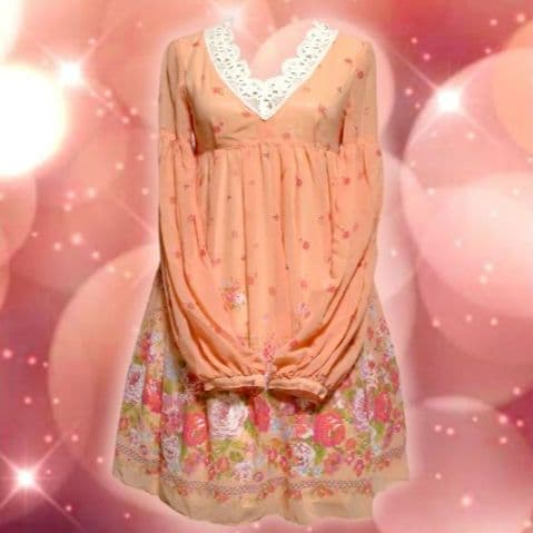 リズリサ 平成ギャル y2k 姫ロリ 姫ギャル コケット 花柄 ふりふり