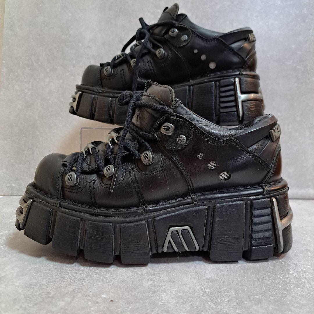 [美品]ニューロック（NEW ROCK）の厚底 ブーツ[本日お得情報あり]