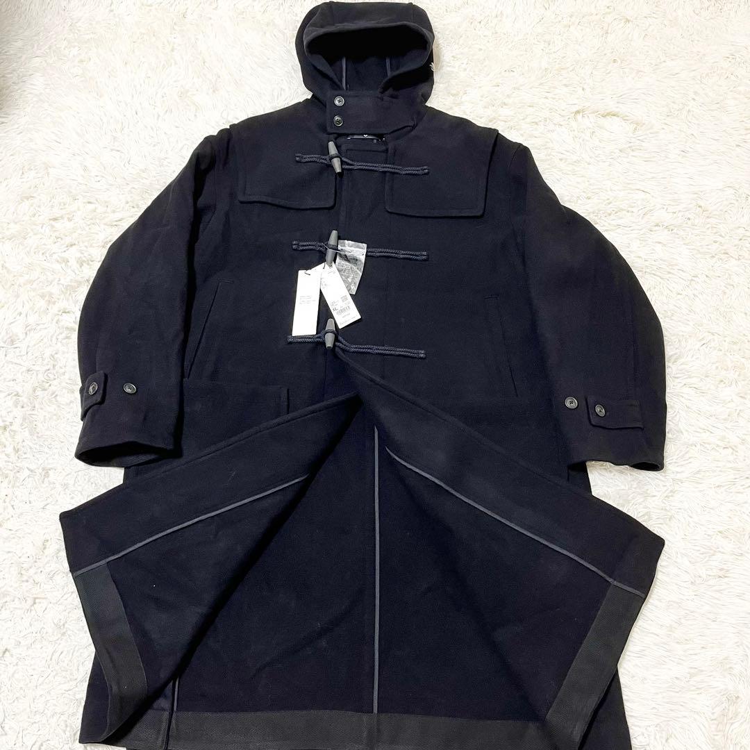 ✨新品タグ付✨ユニクロ+J ウールオーバーサイズダッフルコート ブラック XL