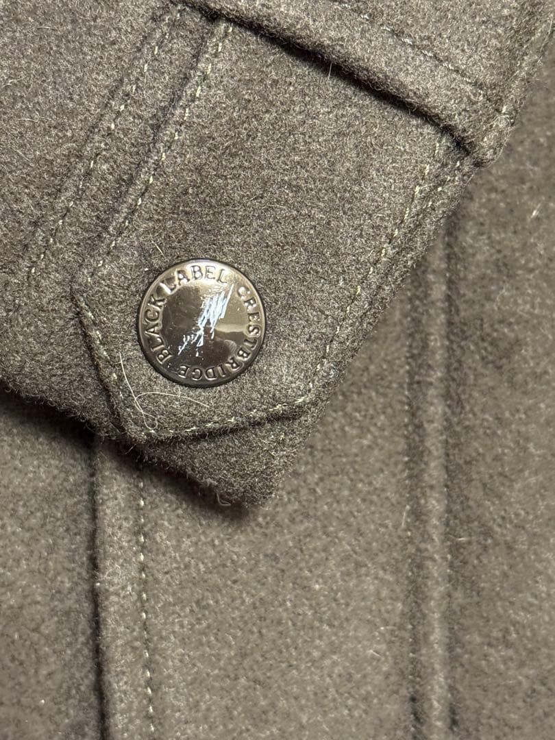 ブラックレーベル クレストブリッジ 羊毛 モッズ コート 2way