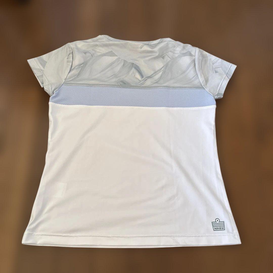 Admiral テニスウェア ホワイト/グレー　　M
