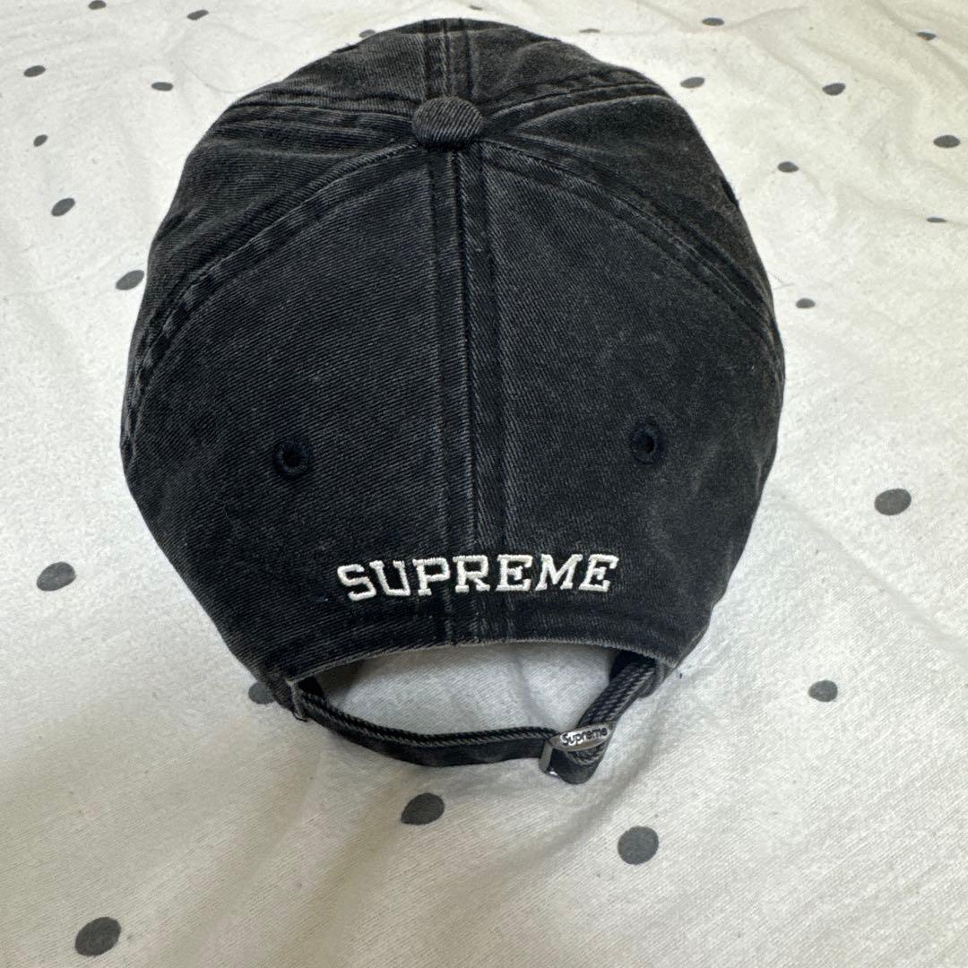 supreme Italy 6-Panel CAP 帽子 Black