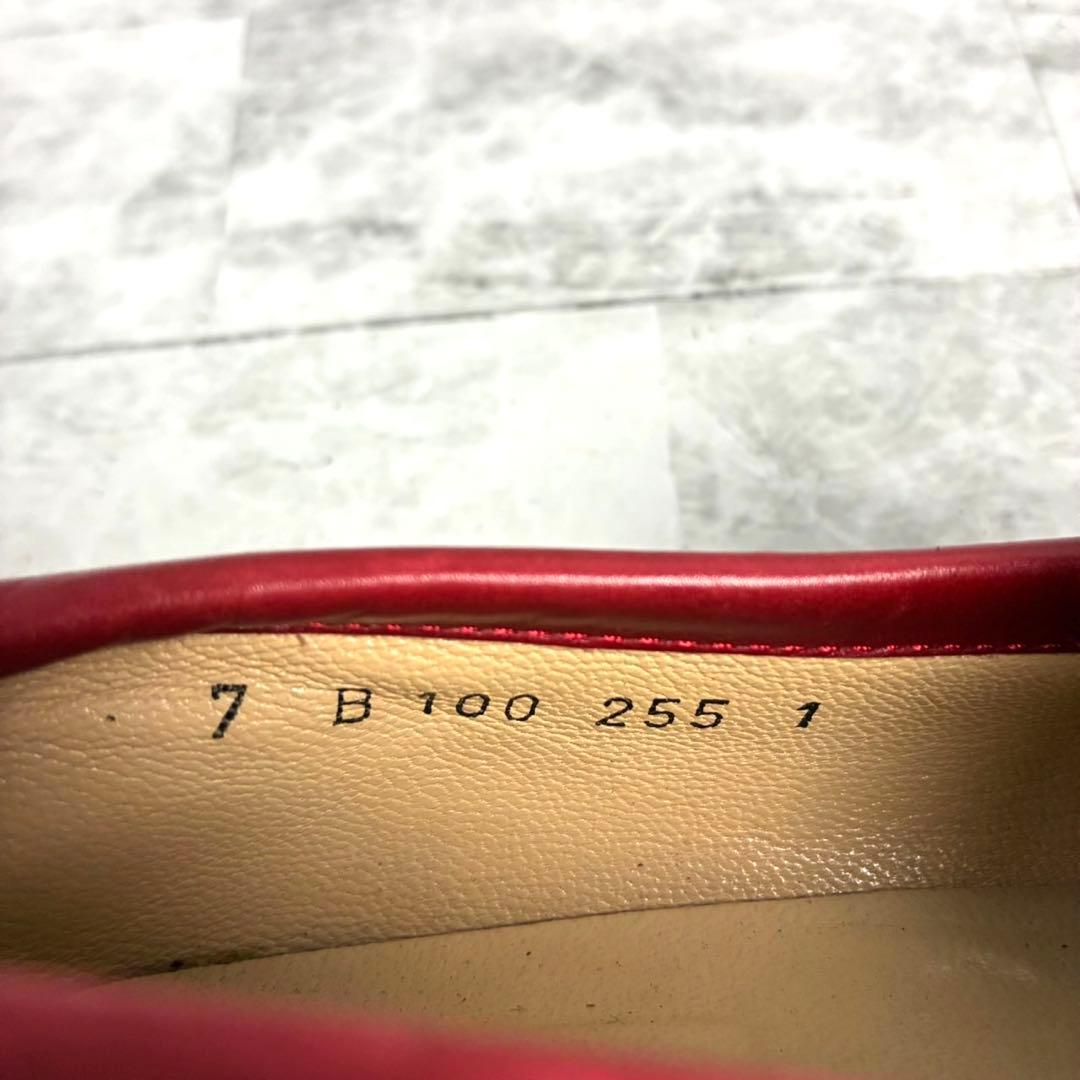 GUCCI グッチ　ホースビット　ビットローファー　スエード　赤