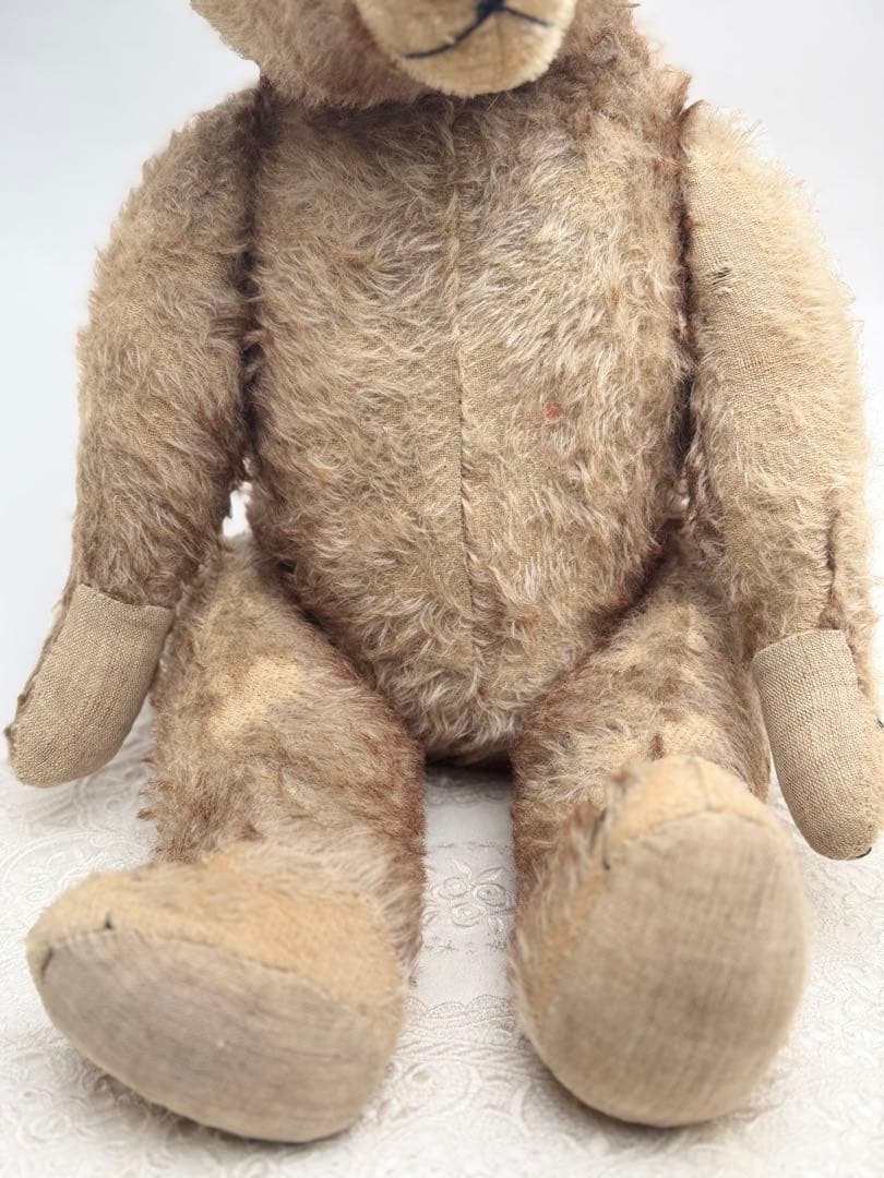 ち*ら様 ハーマン■1930's～1950'sアンティーク大型ベア54cm■HE