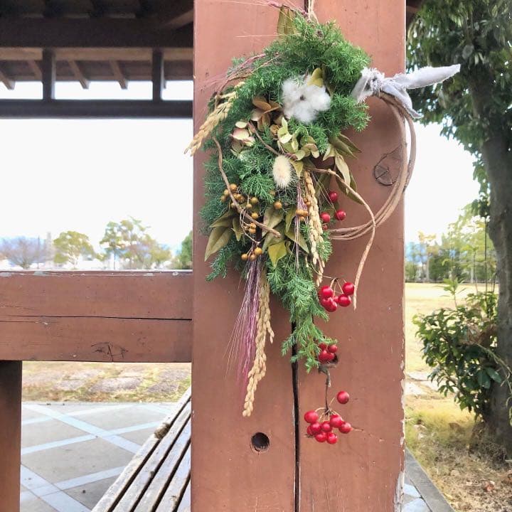 クリスマスお正月節分冬リース