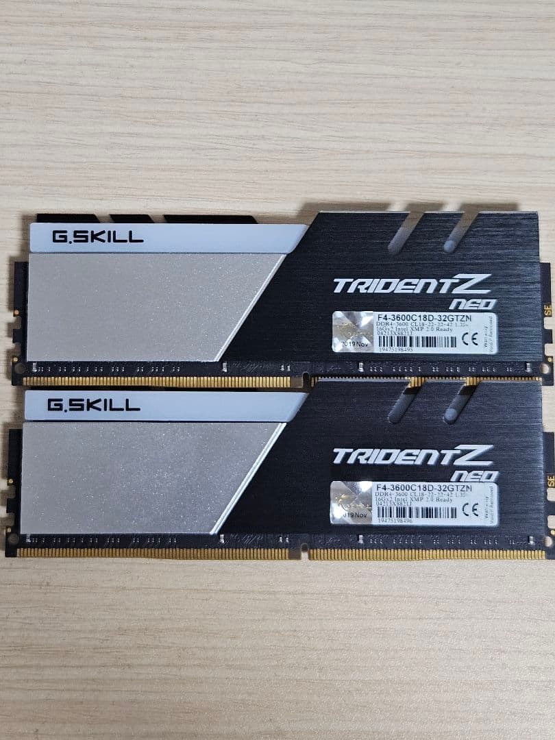 G.SKILL TRIDENT Z NEO DDR4　3600 メモリー32gb