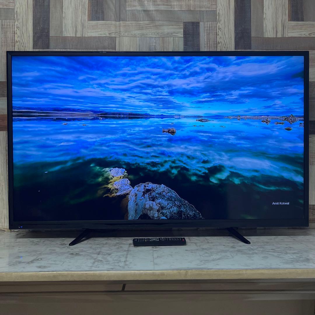 即日受渡❣️全国送料込ユニテク55型4K液晶テレビ外付けHDD録画可