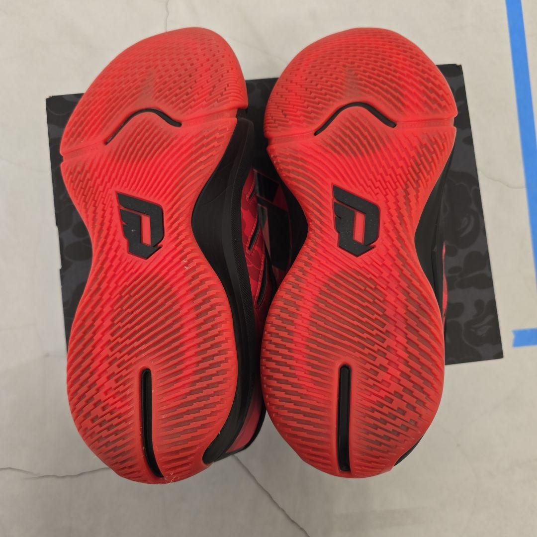 2回使用adidas×BAPE DAME9 バスケットボールシューズ