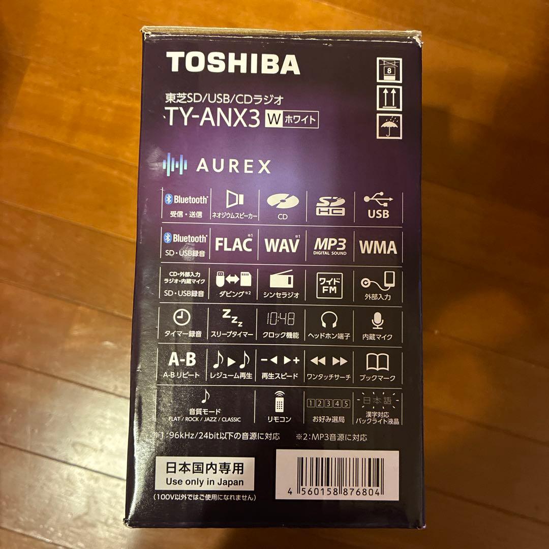 TOSHIBA SD/USB/CDラジオ　TY-ANX3 2025年製