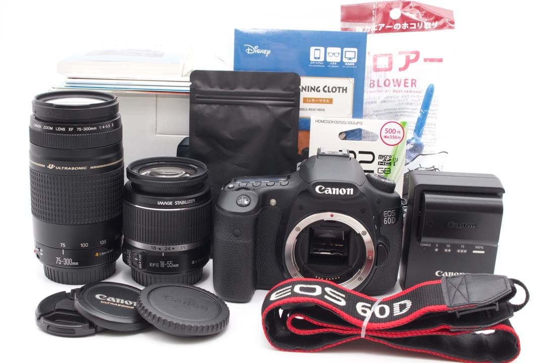 Canon EOS 60D ダブルレンズキット　超望遠　スマホに送れる一眼レフ