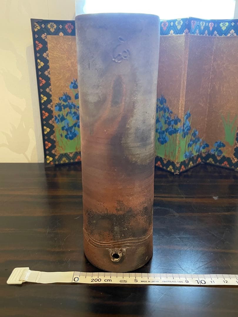 美品　作家物　備前焼　花瓶　一輪挿し　陶器製 手作り陶器　花器5点セット