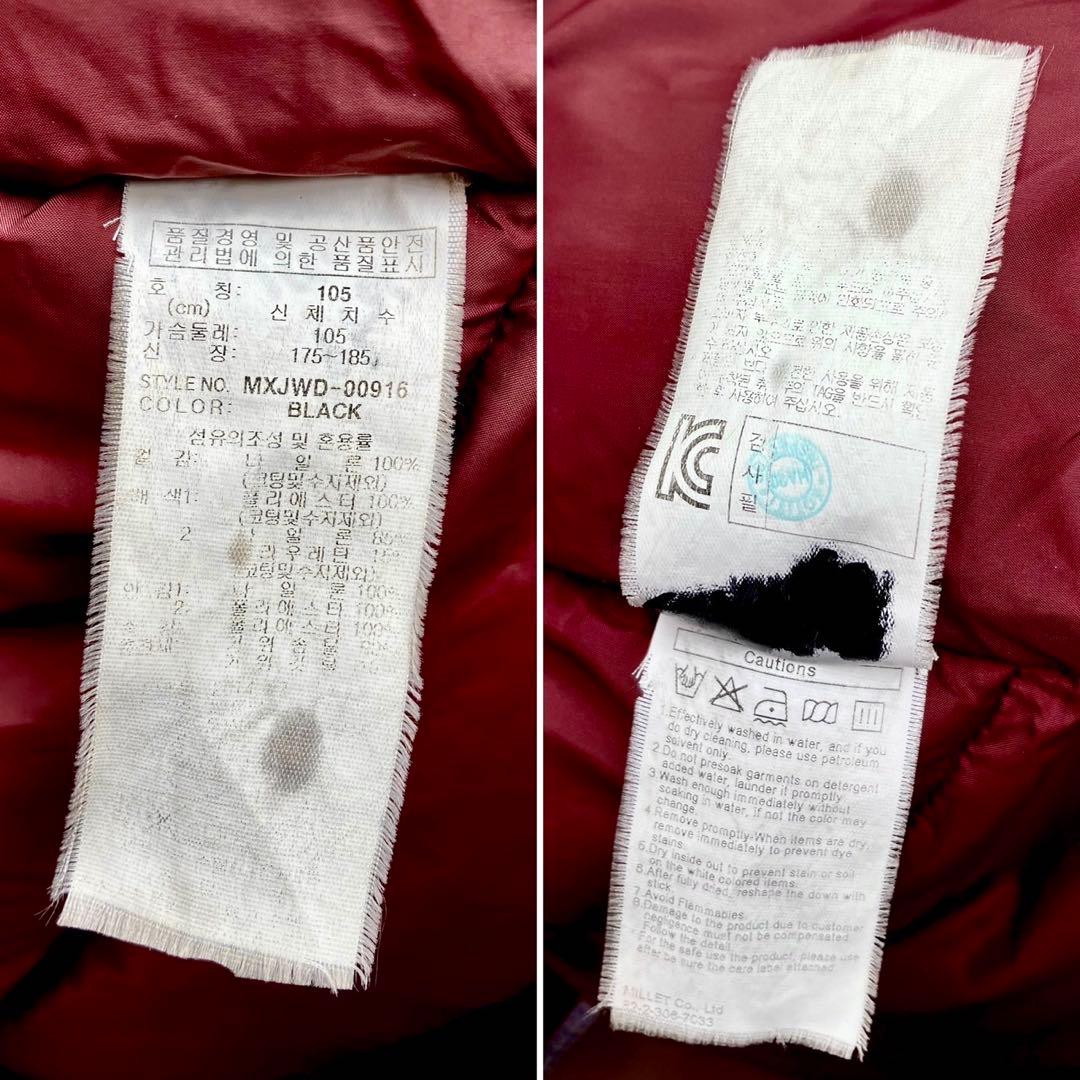 XL ミレー ダウンジャケット ダウンパーカ ダウン WINDSTOPPER