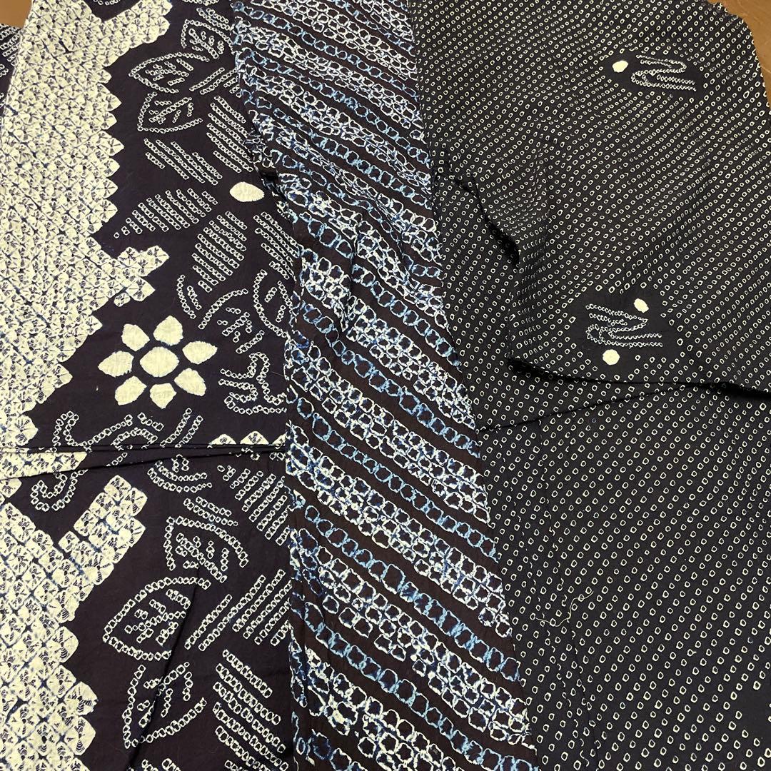 お洒落有松絞り綿浴衣１４枚まとめ売り⭐️藍染⭐️売り切り