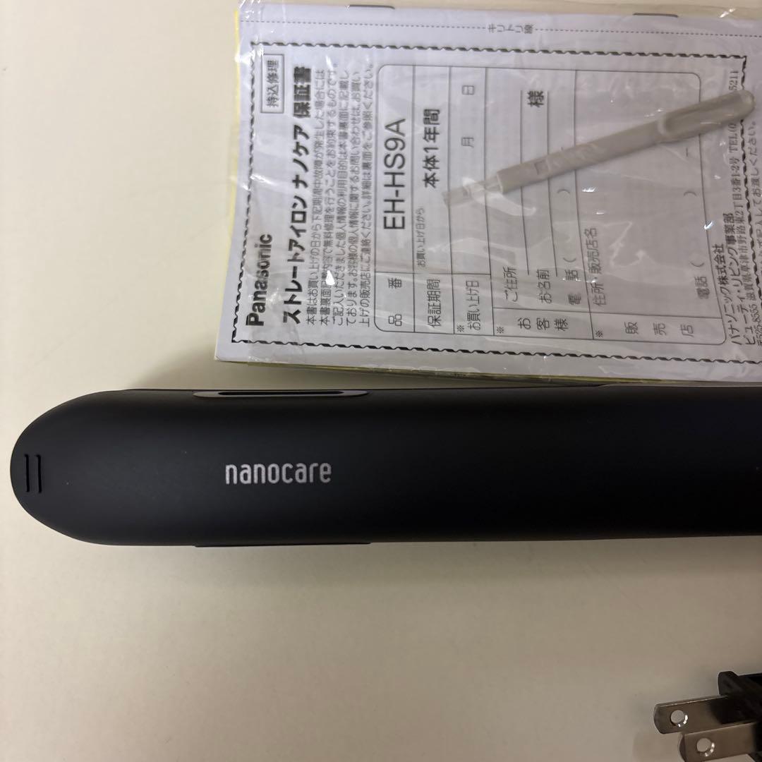 パナソニック ヘアアイロン ストレート用 海外対応 ナノケア EH-HS9A-K