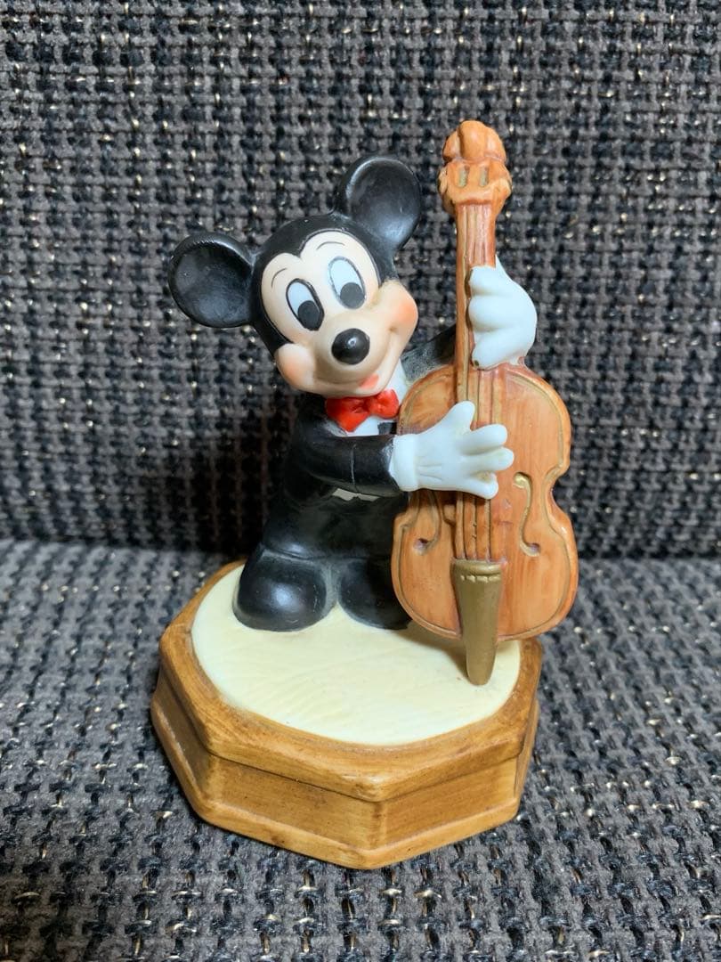 希少 レア ディズニー ミッキー＆フレンズ 陶器 フィギュア オルゴール セット