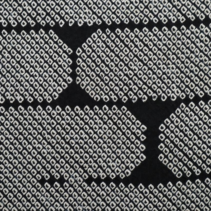 《上質■訪問着■豪華総絞り■シンプル石煉瓦模様■黒白◆袷正絹着物◆HB1-3》