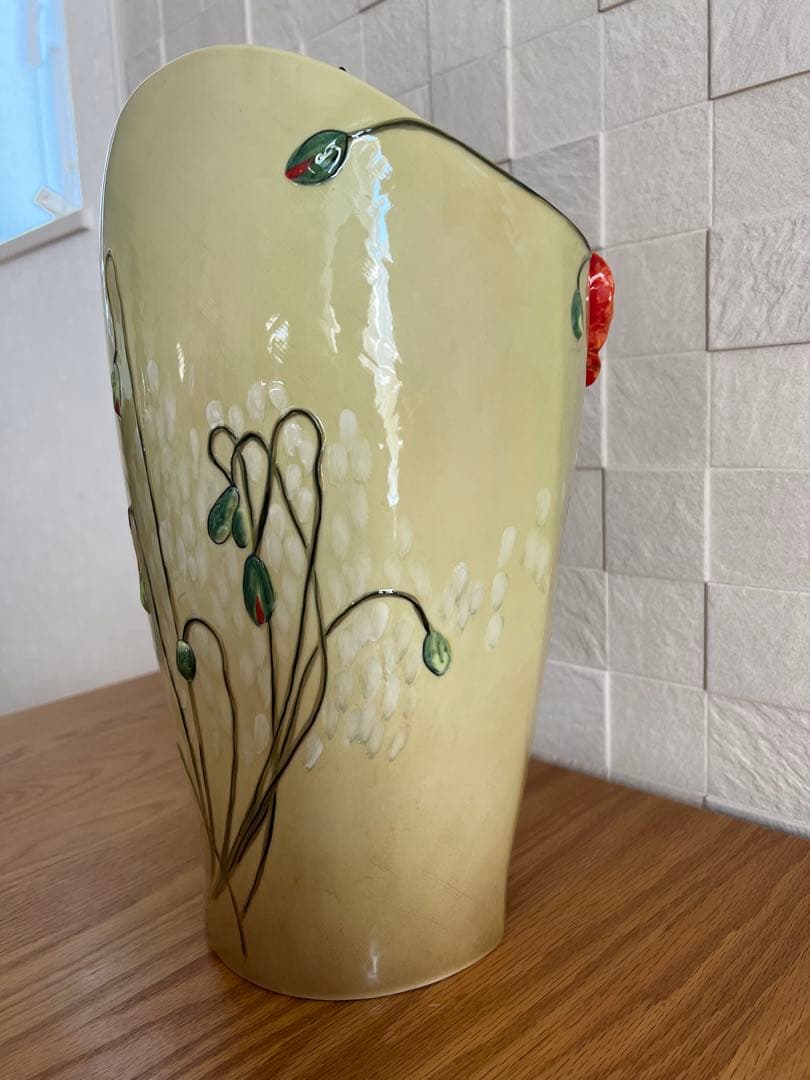 フランツコレクション ゴッホミュージアムコラボ　ポピーと蝶 花瓶 フラワーベース