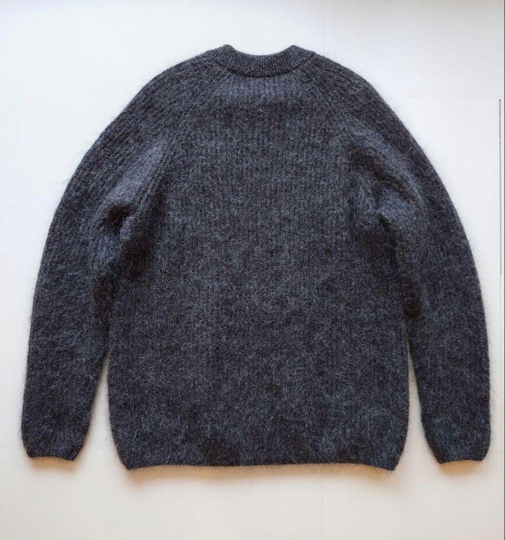 H beauty youth モヘア ニット セーター チャコール グレー M