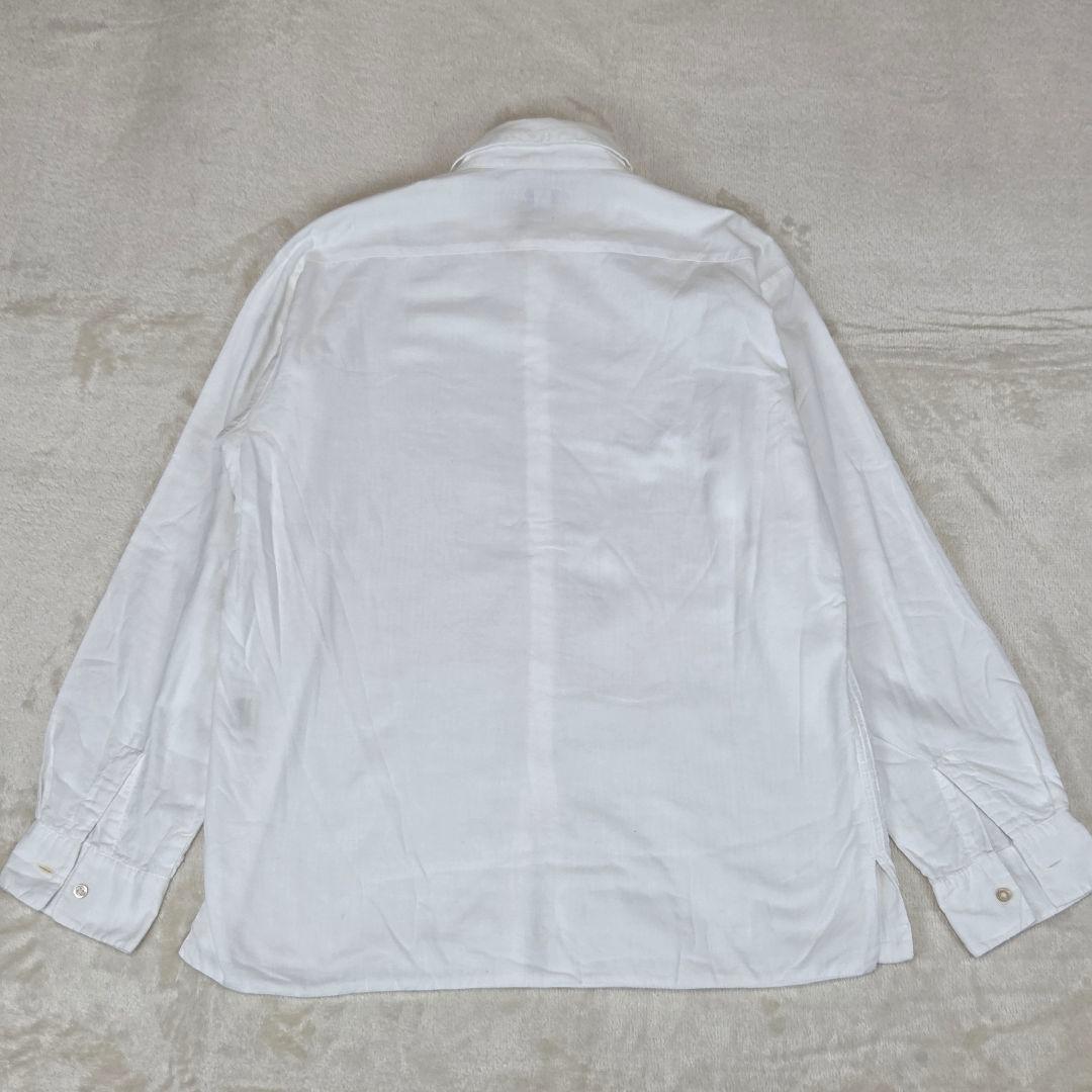 45rpm コットンシャツ ピンタック 白 サイズ3 L