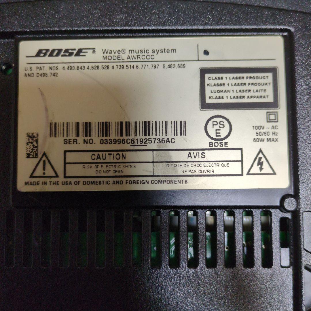 BOSEWave Music System動作品純正リモコンコードアンテナ取説