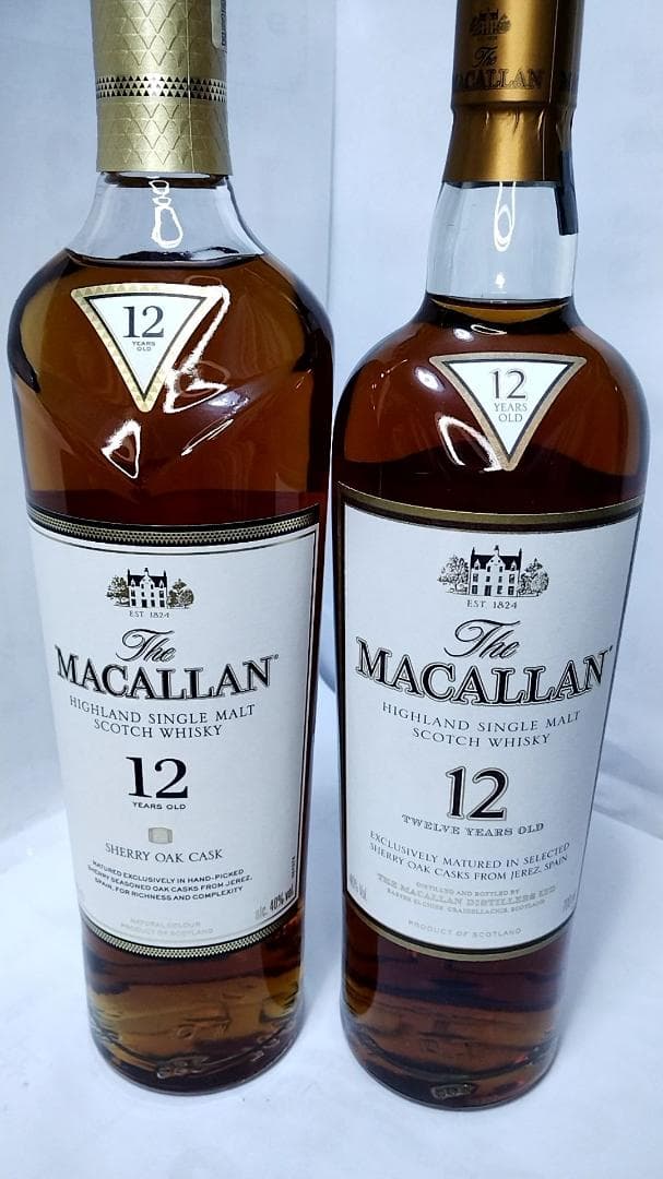 マッカラン12年新旧2本セット箱付700ml43%