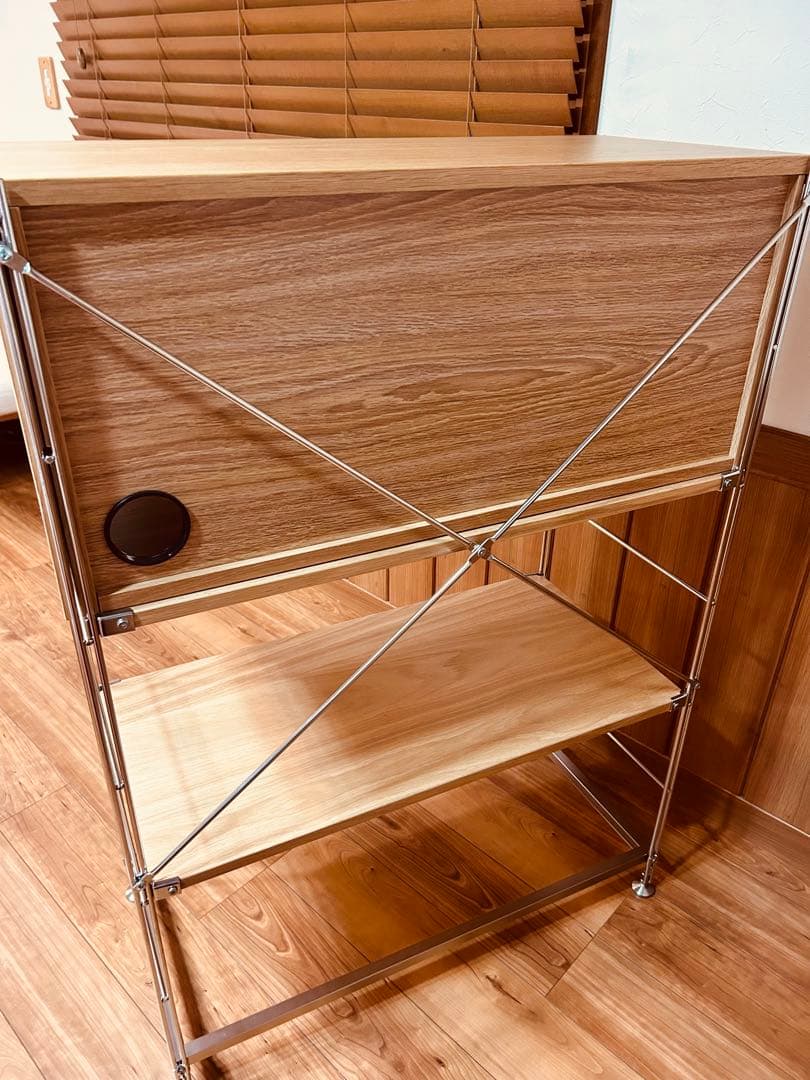 【無印良品】最終値下げステンレスユニットシェルフ　木製　ナチュラル　北欧　オーク