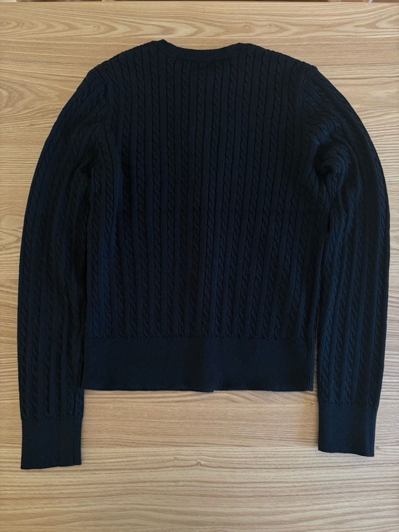 ラルフローレンRalph Laurenケーブルニットカーディガン ブラック S