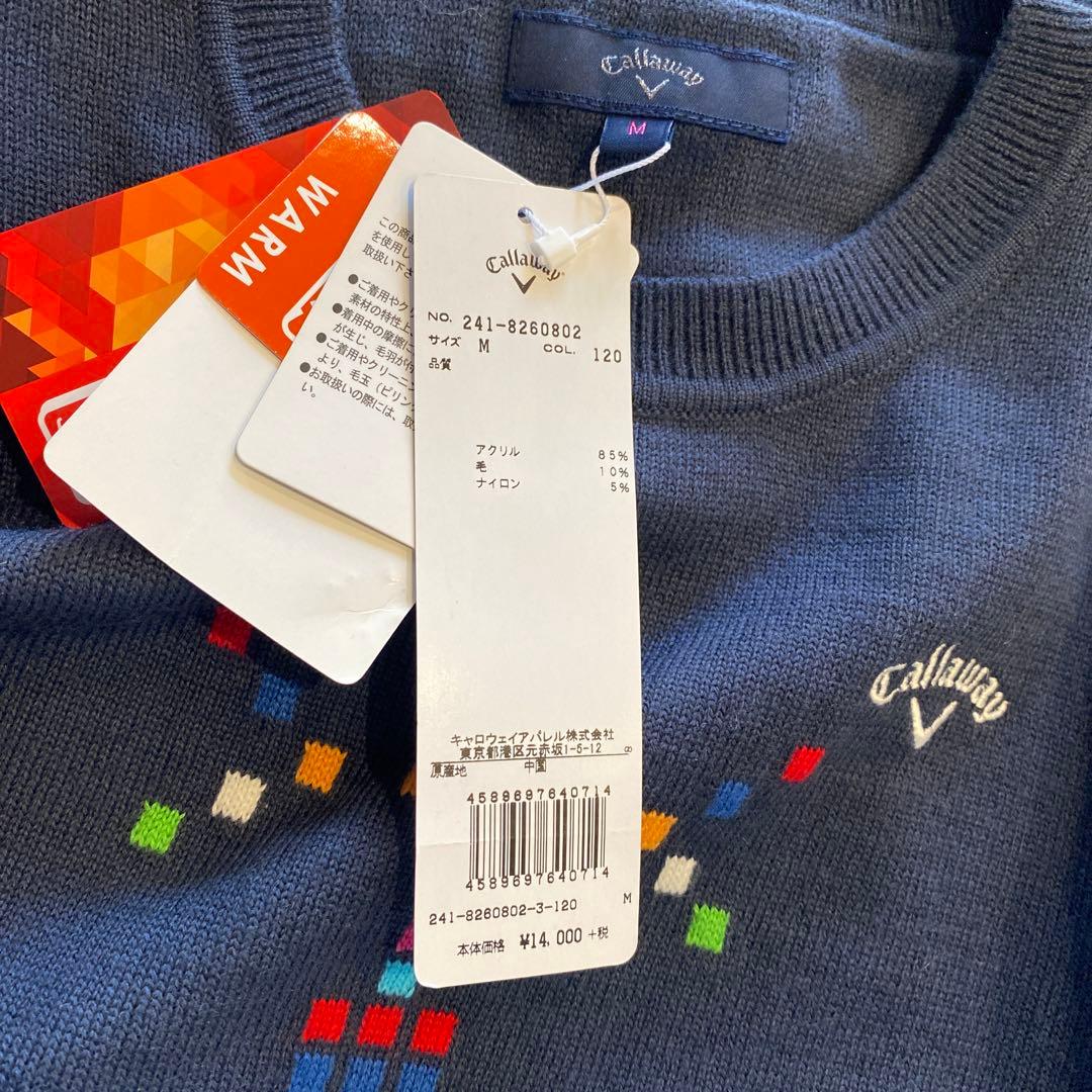 値下げ！！【callaway】未使用！タグ付き! デザインニット