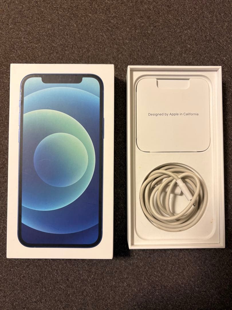 Apple iPhone 12 青色 本体 元箱付き