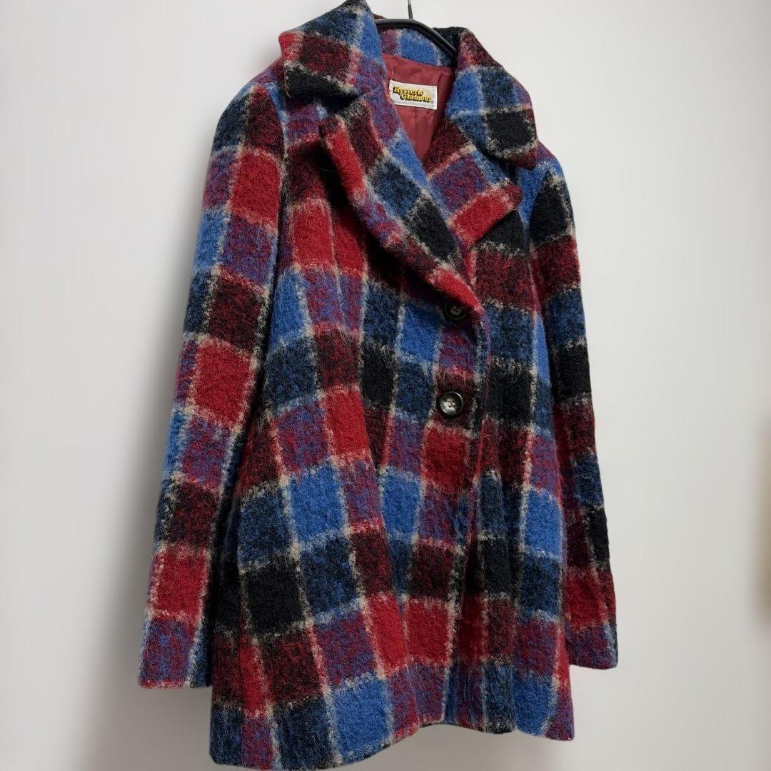 貴重！HYSTERIC GLAMOUR Aライン　チェック　ウールコート　日本製