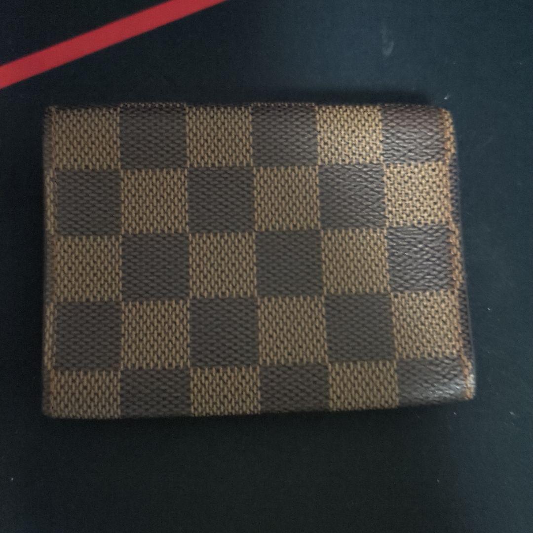 【送料無料】Louis Vuitton ダミエ 名刺入れ　付属品なし