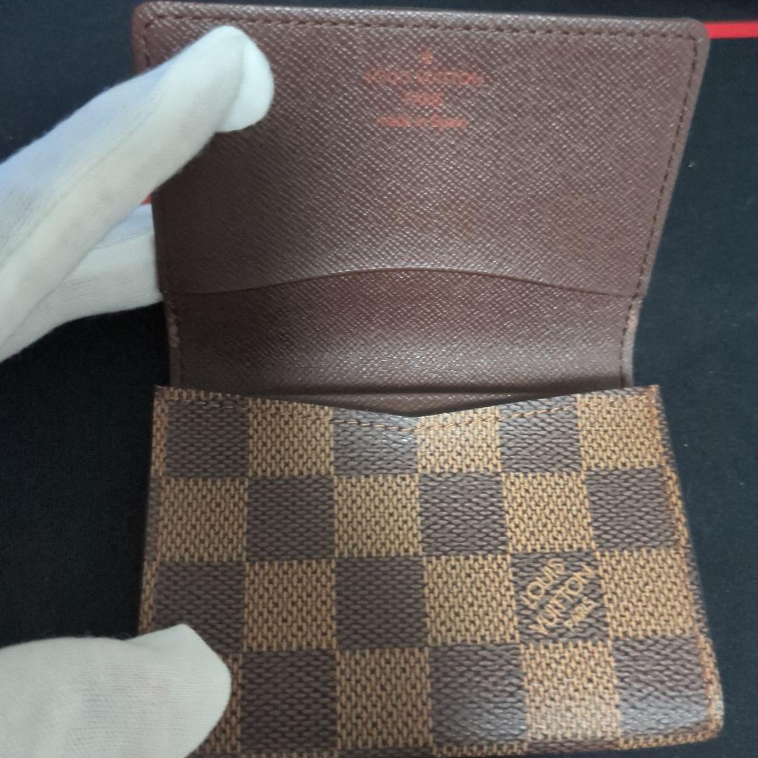 【送料無料】Louis Vuitton ダミエ 名刺入れ　付属品なし