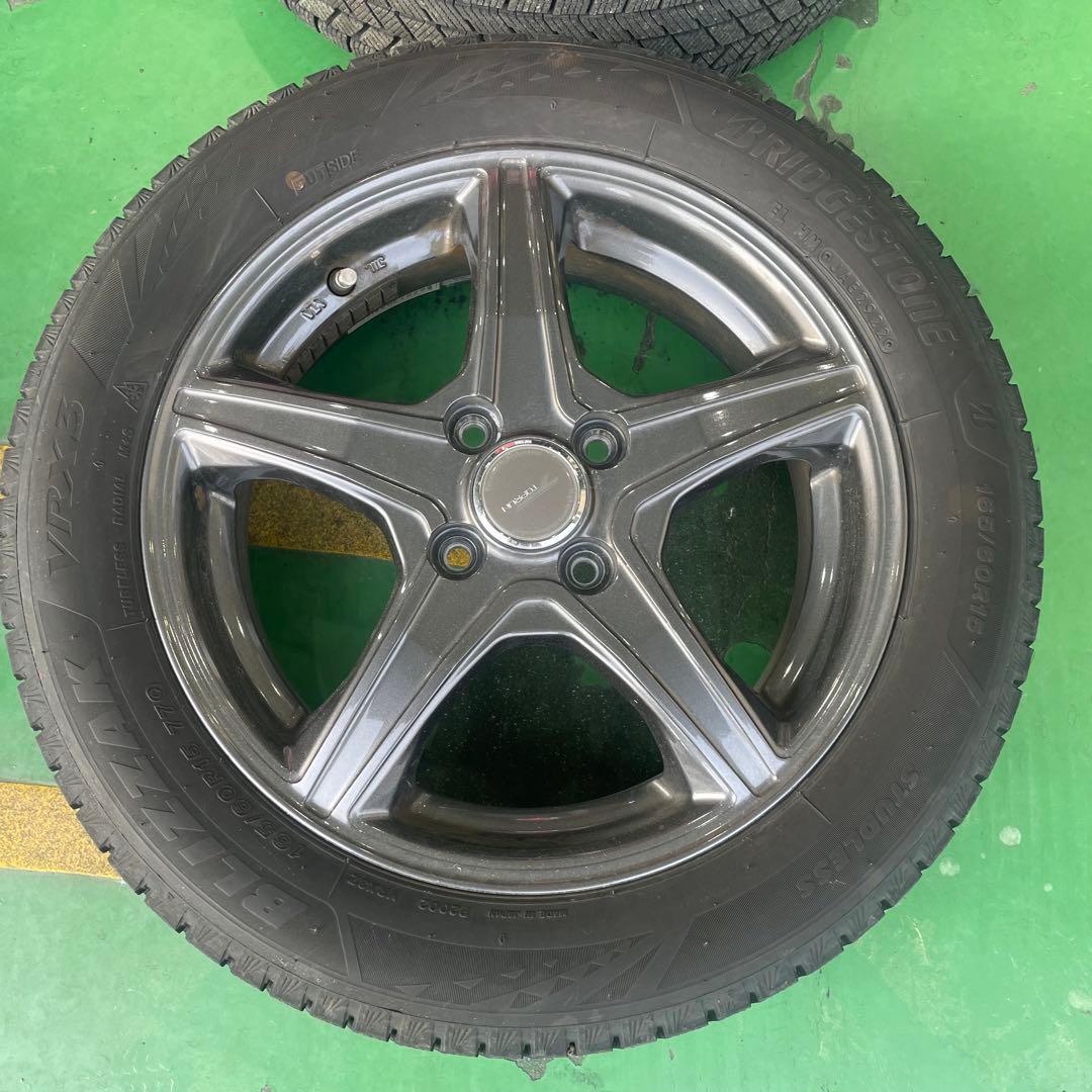 冬タイヤ　ハスラー　15インチ ホイールセット brizzak VRX3