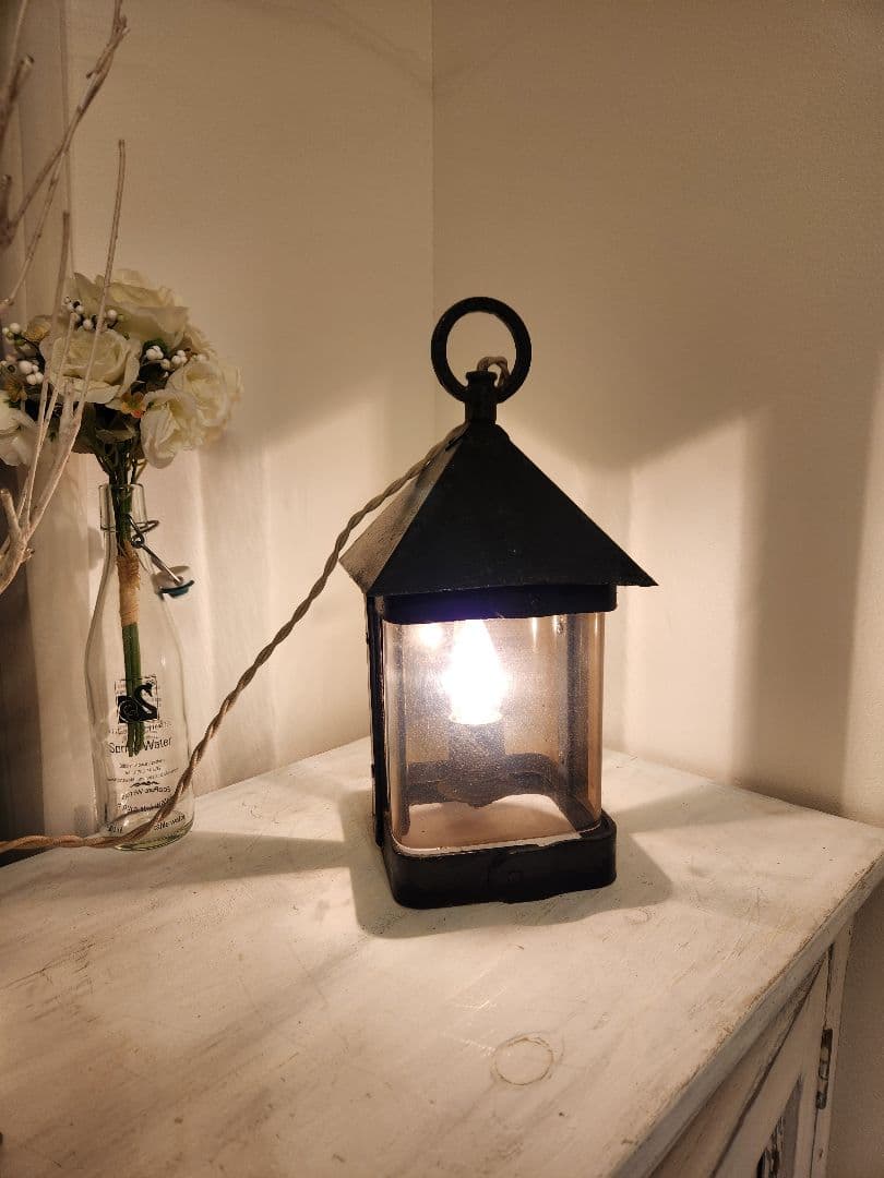 イギリスアンティーク　ランタン　ランプ　ガーデンランプ　ライト