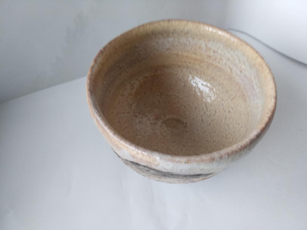 林紅陽 作 萩茶碗 前大徳 橋本紹尚 書付 銘『 ほのぼの 』 共布 共箱 新品