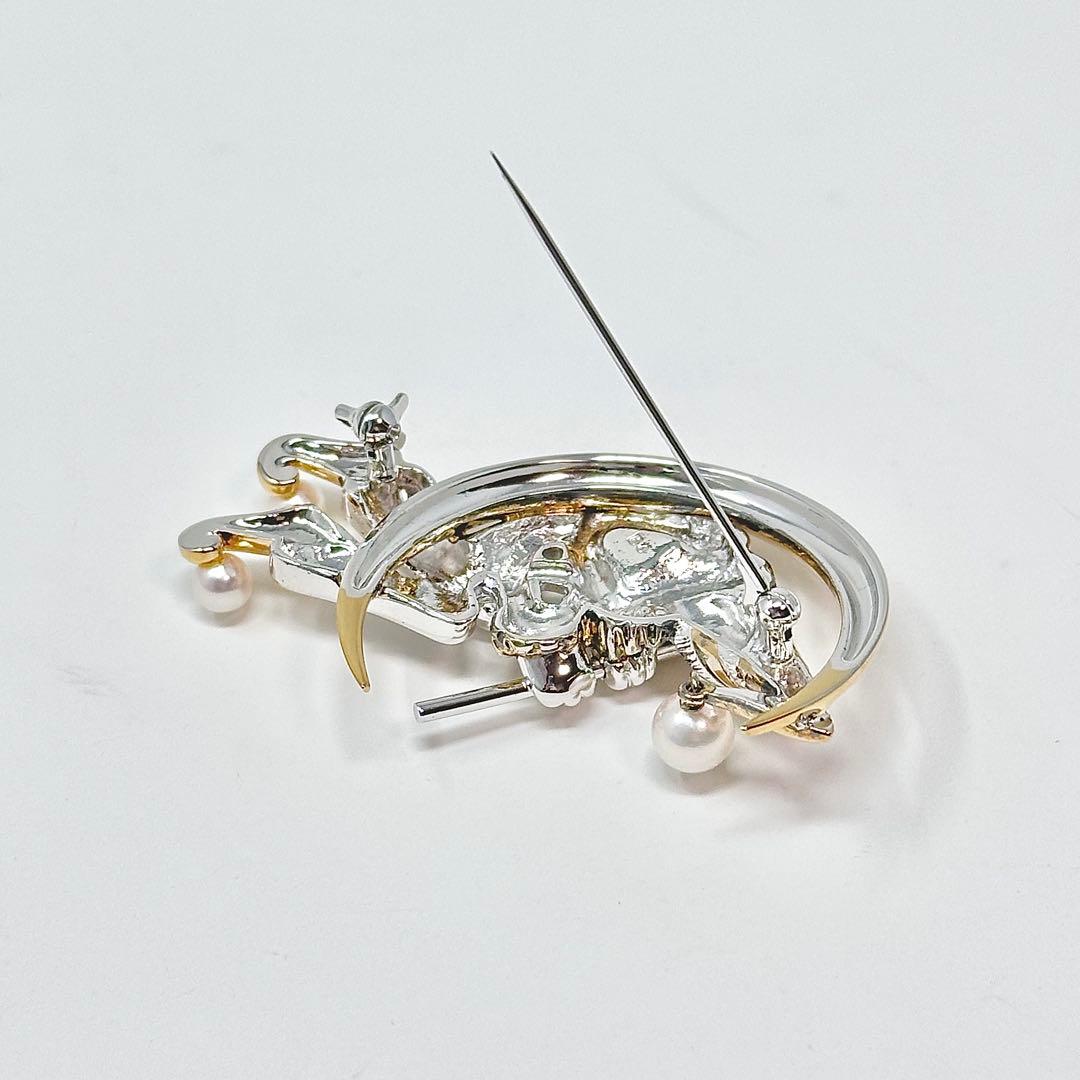 ペンギンちゃん様　MIKIMOTO ブローチ　ピエロ　パール　真珠　シルバー