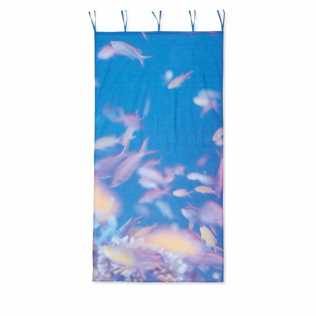 フェリシモ　海とかもめ部　海のカーテンマルチクロス　全4種類セット