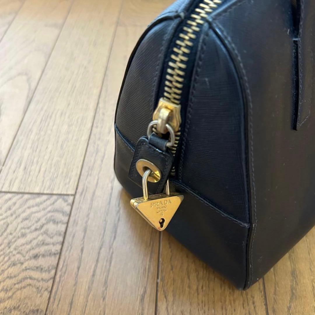 PRADA ハンドバッグ　ネイビー