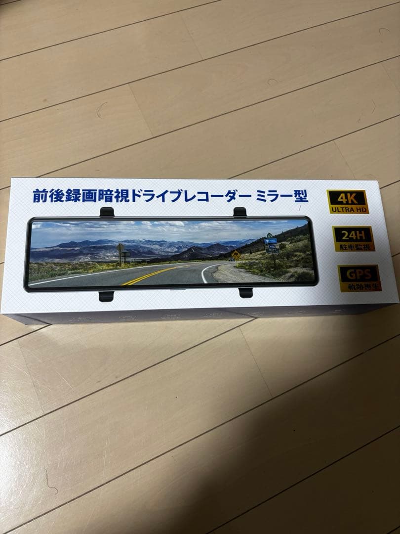 新型新品4K✨ミラー型ドライブレコーダー/GPS/前後録画/24h監視/事故対策