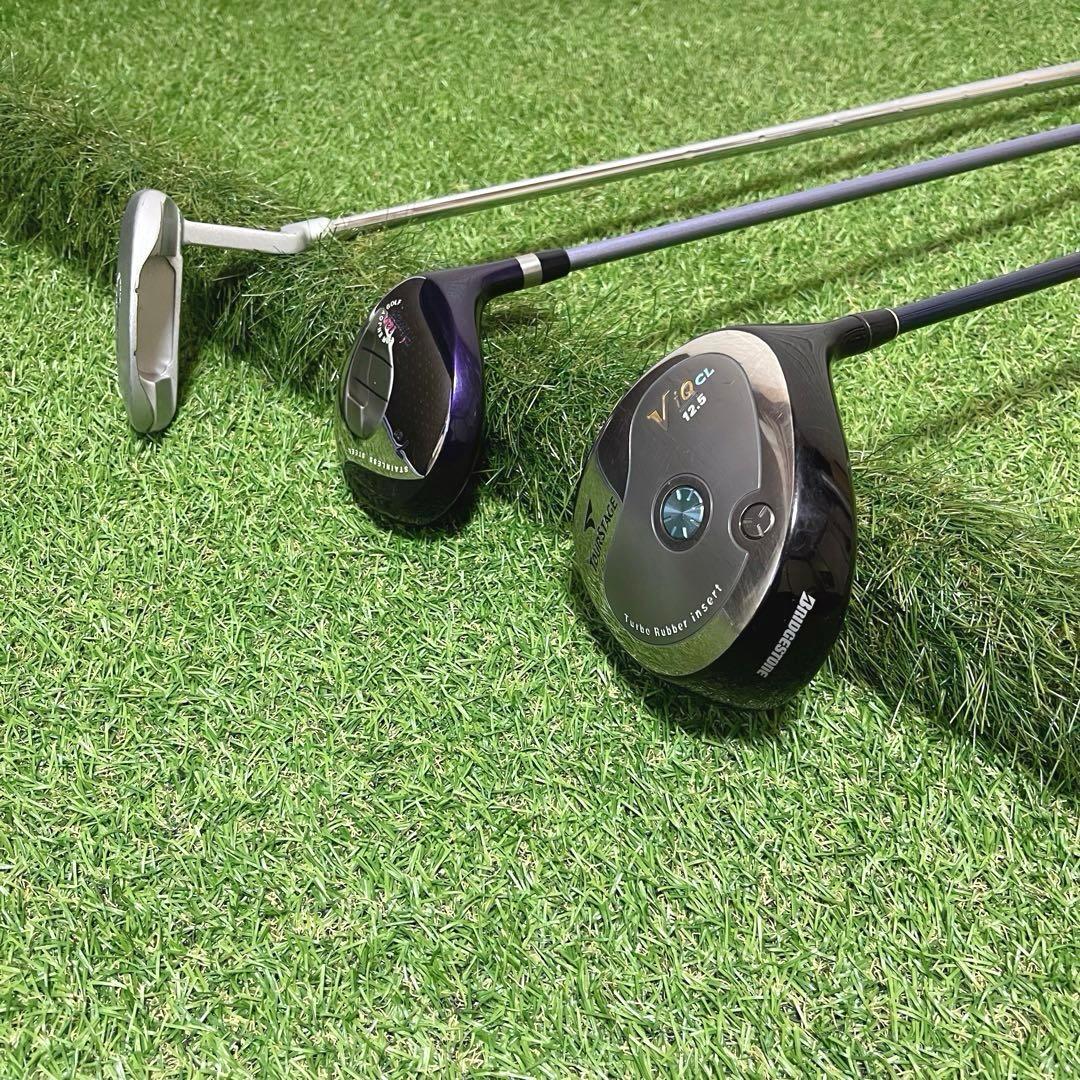 美品 おまけ多数 ツアーステージViQ CL他 レディースゴルフクラブ8本セット