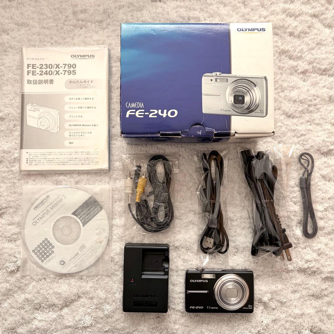 【動作確認済】OLYMPUS オリンパス CAMEDIA FE-240 レトロ