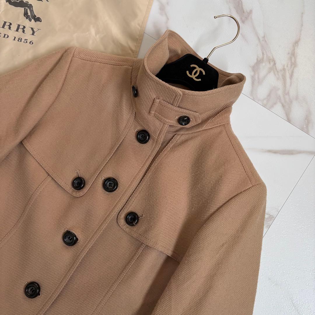 大きいサイズ3L◆バーバリーロンドン シングル ピーコート シャドーチェック