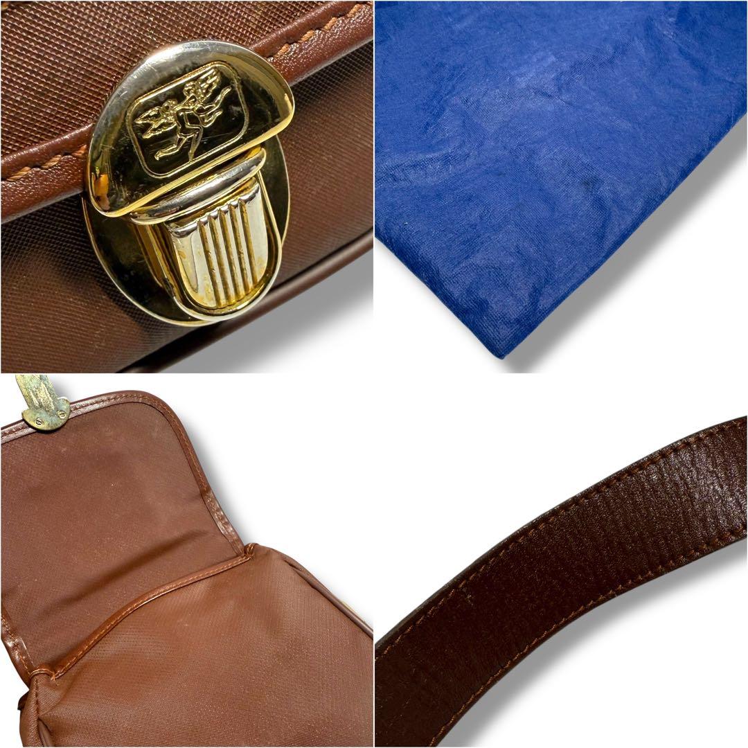 【美品・希少】ピエログイディ リナボールド 小型 ウエストバッグ ブラウン