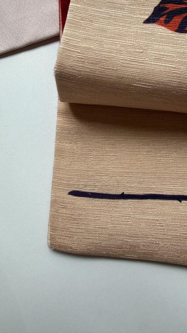 豆千代モダン　ローズブーケ　薔薇柄 名古屋帯