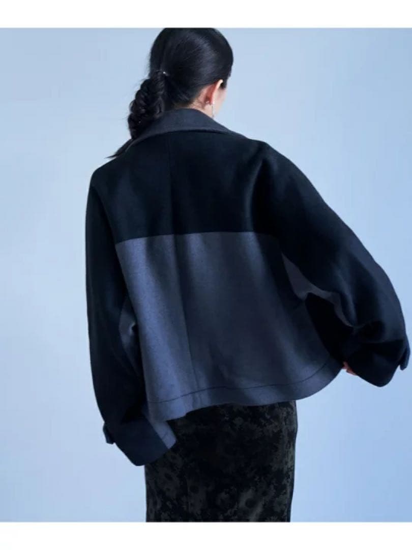 新品　美品　HARE ハレ　 バイカラーPコート　アウター